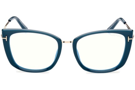 Brillen Tom Ford FT5816-B 089 Cat Eye Blau