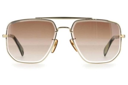 Sonnenbrille David Beckham DB7001/S J5G/HA Quadratisch Gold