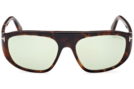 Sonnenbrille Tom Ford FT1002 52N Pilot Havanna