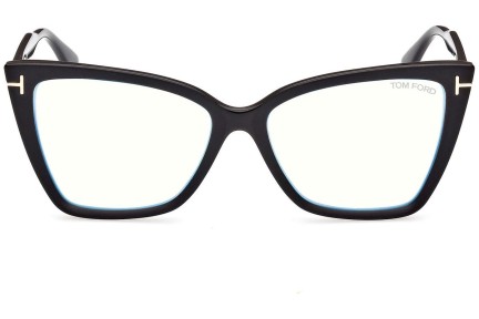 Brillen Tom Ford FT5844-B 005 Cat Eye Schwarz