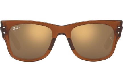 Sonnenbrille Ray-Ban Mega Wayfarer RB0840S 663693 Quadratisch Braun