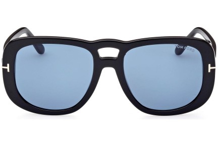 Sonnenbrille Tom Ford FT1012 01V Pilot Schwarz