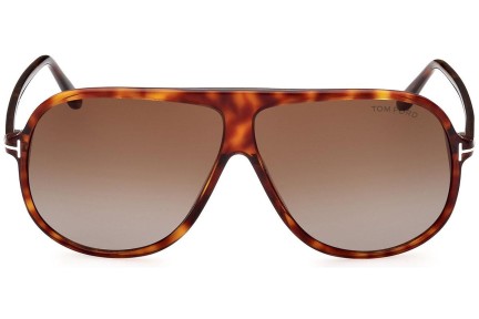 Sonnenbrille Tom Ford FT0998 56P Pilot Havanna