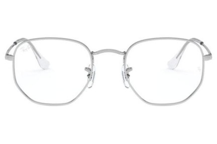 Brillen Ray-Ban Hexagonal RX6448 2501 Quadratisch Silber