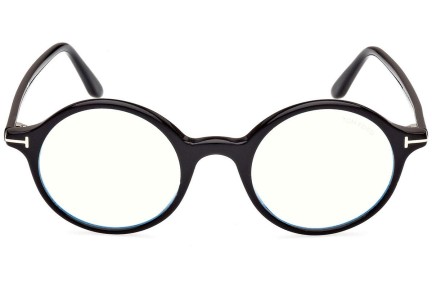 Glasses Tom Ford FT5834-B 001 Rund Schwarz