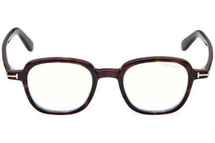 Brillen Tom Ford FT5837-B 052 Rund Havanna