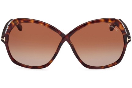 Sonnenbrille Tom Ford FT1013 52F Cat Eye Havanna