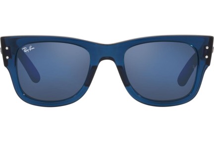 Sonnenbrille Ray-Ban Mega Wayfarer RB0840S 6638O4 Quadratisch Blau