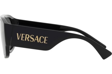 Sonnenbrille Versace Logo Aviator VE4439 GB1/87 Monoscheibe | Shield Schwarz