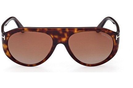 Sonnenbrille Tom Ford FT1001 52F Pilot Havanna