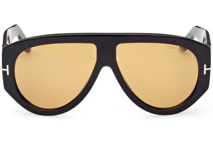 Sunglasses Tom Ford Bronson FT1044 01E Pilot Schwarz