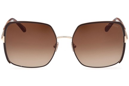 Sunglasses Tom Ford FT1006 48F Cat Eye Braun