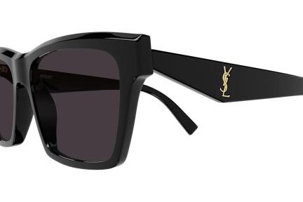 Sonnenbrille Saint Laurent SLM104 004 Polarized Quadratisch Schwarz