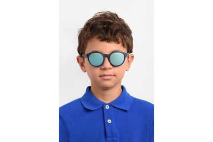 Sonnenbrille Polaroid Junior PLD8019/S CIW/JY Polarized Rund Blau