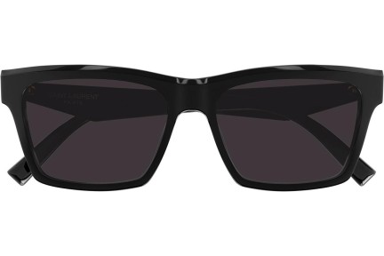 Sonnenbrille Saint Laurent SLM104 002 Quadratisch Schwarz