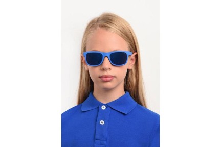 Sunglasses Polaroid Junior PLD8020/S ZDI/JY Polarized Rechteck Blau