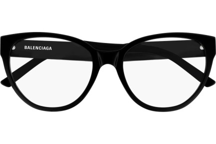 Brillen Balenciaga BB0064O 001 Cat Eye Schwarz