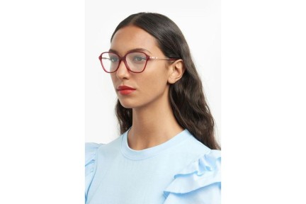 Glasses Carolina Herrera HER0117 C9A Quadratisch Rot