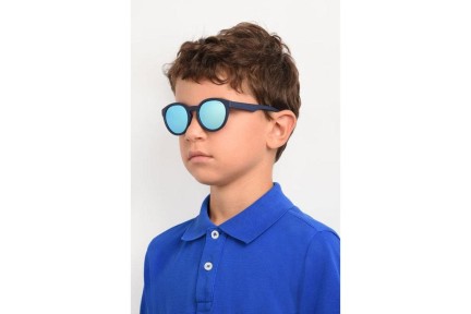 Sonnenbrille Polaroid Junior PLD8019/S CIW/JY Polarized Rund Blau