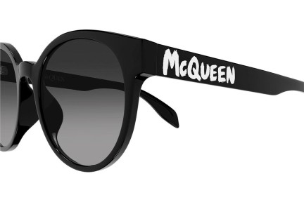 Sunglasses Alexander McQueen AM0349SA 001 Rund Schwarz