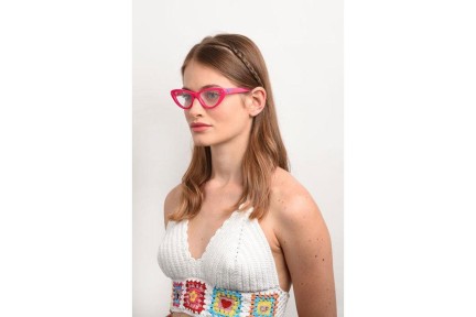 Glasses Chiara Ferragni CF7012 35J Cat Eye Rosa