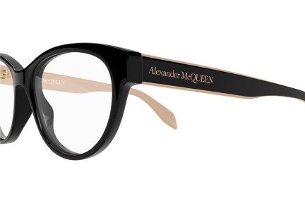 Brillen Alexander McQueen AM0359O 004 Cat Eye Schwarz