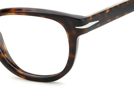 Glasses David Beckham DB7097 086 Rund Havanna