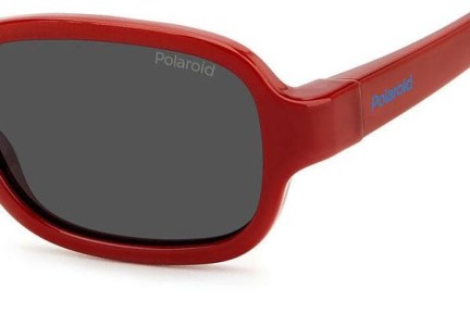 Sunglasses Polaroid Junior PLDK003/S C9A/M9 Polarized Oval Rot