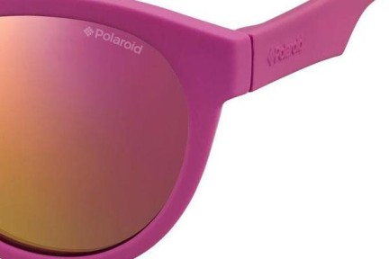 Sonnenbrille Polaroid Junior PLD8019/S CYQ/AI Polarized Rund Lila