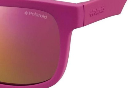 Sonnenbrille Polaroid Junior PLD8020/S CYQ/AI Polarized Rechteck Rosa