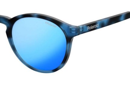 Sonnenbrille Polaroid Junior PLD8024/S JBW/5X Polarized Rund Blau