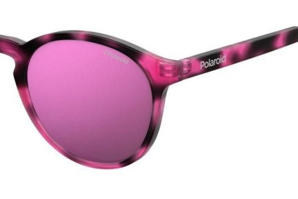 Sonnenbrille Polaroid Junior PLD8024/S C4B/AI Polarized Rund Rosa