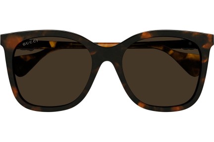 Sonnenbrille Gucci GG1071S 002 Quadratisch Havanna