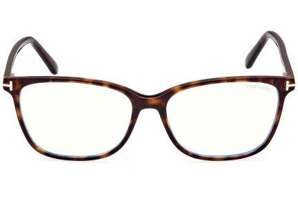 Glasses Tom Ford FT5842-B 052 Quadratisch Havanna