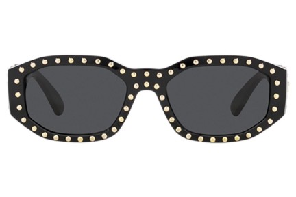 Sonnenbrille Versace Studded Medusa Biggie VE4361 539787 Oval Schwarz