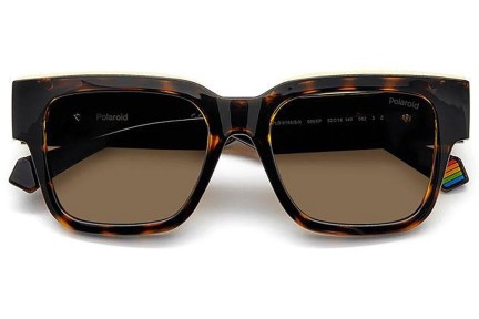 Sunglasses Polaroid PLD6198/S/X 086/SP Polarized Quadratisch Havanna