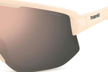 Sonnenbrille Polaroid PLD7047/S Z1P/JQ Polarized Monoscheibe | Shield Weiß