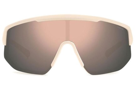 Sonnenbrille Polaroid PLD7047/S Z1P/JQ Polarized Monoscheibe | Shield Weiß