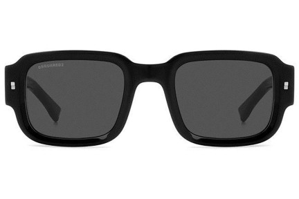 Sonnenbrille Dsquared2 ICON0009/S 807/IR Rechteck Schwarz