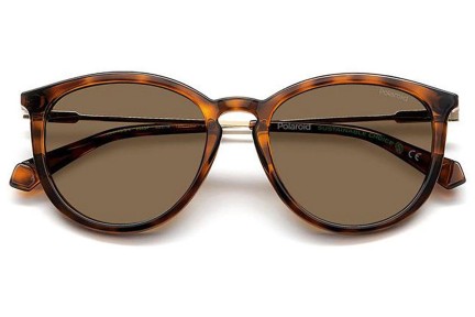 Sonnenbrille Polaroid PLD4143/S/X 086/SP Polarized Rund Havanna