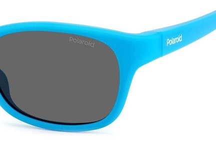 Sunglasses Polaroid Junior PLDK006/S MVU/M9 Polarized Rechteck Blau