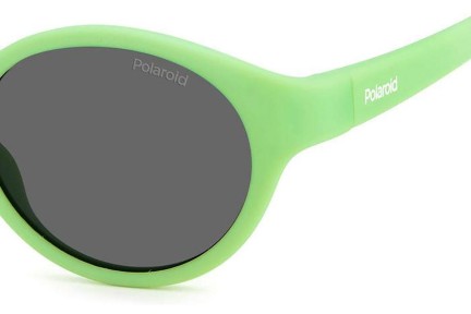 Sonnenbrille Polaroid Junior PLDK007/S 1ED/M9 Polarized Oval Grün