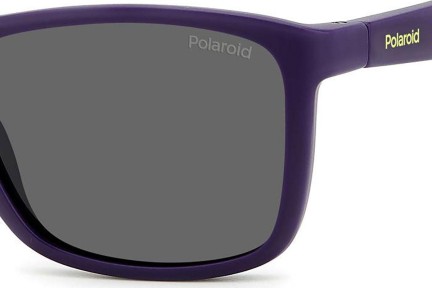 Sunglasses Polaroid Junior PLD8053/S 80Z/M9 Polarized Quadratisch Lila