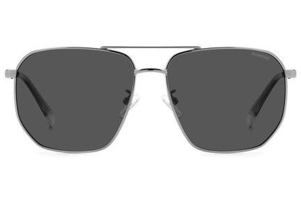 Sonnenbrille Polaroid PLD4141/G/S/X KJ1/M9 Polarized Quadratisch Silber