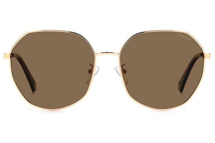 Sonnenbrille Polaroid PLD4140/G/S/X DDB/SP Polarized Quadratisch Gold