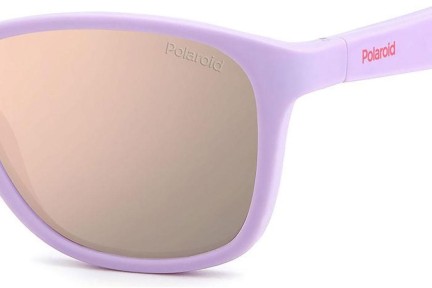 Sunglasses Polaroid Junior PLD8052/S QCK/JQ Polarized Quadratisch Lila