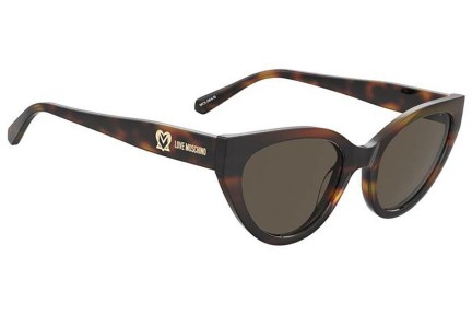 Sunglasses Love Moschino MOL064/S 05L/70 Cat Eye Havanna