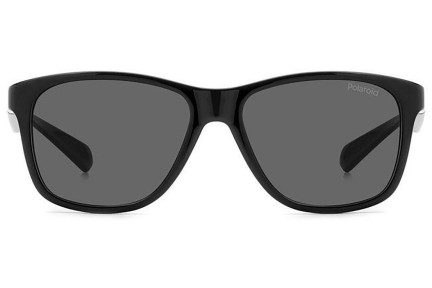 Sunglasses Polaroid Junior PLD8052/S 9HT/M9 Polarized Quadratisch Schwarz