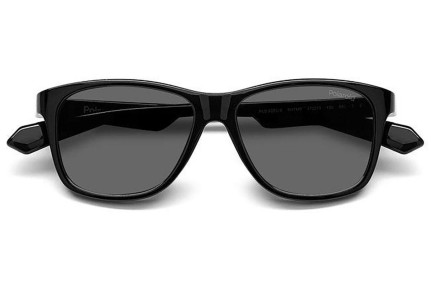 Sonnenbrille Polaroid Junior PLD8052/S 9HT/M9 Polarized Quadratisch Schwarz