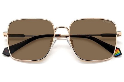 Sonnenbrille Polaroid PLD6194/S/X DDB/SP Polarized Quadratisch Gold